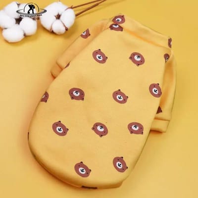 Leuke print kleine hond hoodie jas winter warme huisdierkleding voor chihuahua shih tzu sweatshirt puppy kat trui honden huisdierenkleding M
