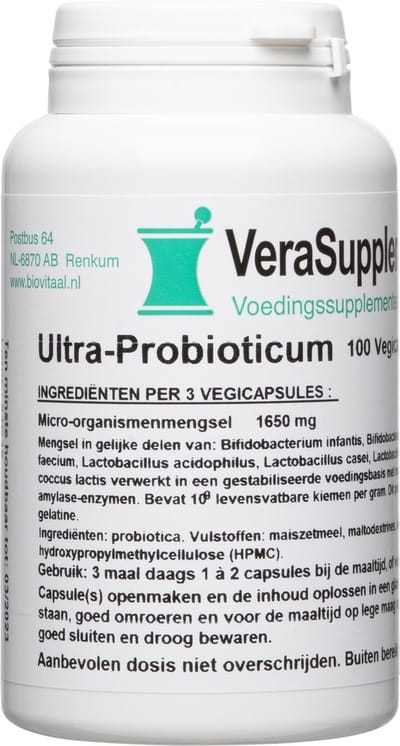 VeraSupplements Ultra-bioticsum - 100 capsules - biotica supplementenpreparaat