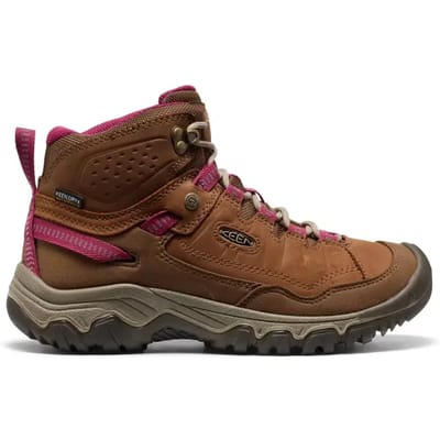 Keen - Targhee IV Mid Dames Wandelschoenen Bison/Beaujolais - Maat 38