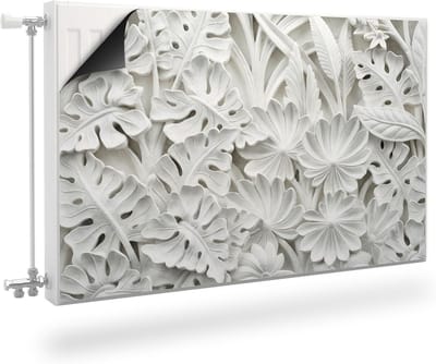 Radiator Bekleding - Magnetische Folie - Interieur Verfraaien - Geurloos & Veilig - 90x60 cm - Bladmotief