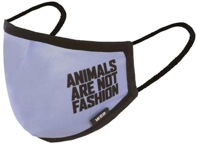 Arch Max Animals Are Not Fashion Mondkapje Zwart,Paars,Blauw S-M