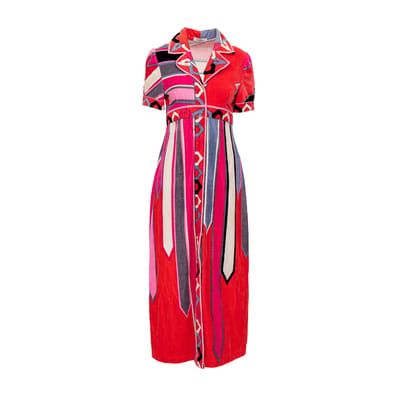 Emilio Pucci Fluwelen Jurk - '90s