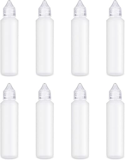 Set van 8 Lege 30 ml Spuitflessen, Multifunctionele Flessen voor Olie, Verf en Lijm, Perfect voor Precisie Toepassingen
