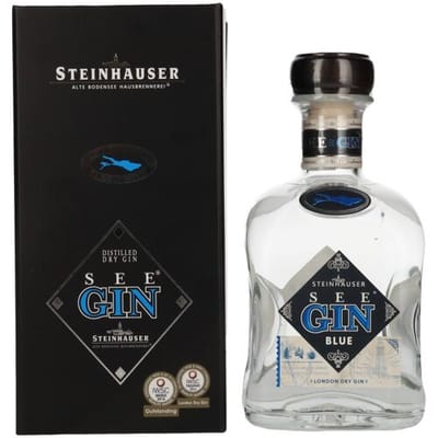 Steinhauser SeeGin BLUE London Dry Gin 48% Vol. 0,7l in geschenkverpakking