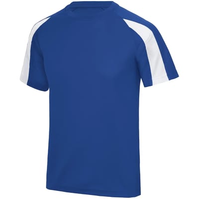 Just Cool Kids´ Contrast Cool T JC003J - ROYAL BLUE/ARCTIC WHITE - 9/11 (L)
