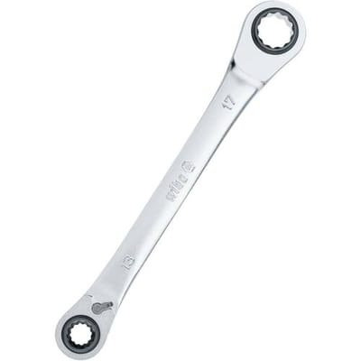 Wiha 45421 45421 Dubbele ringsleutelratelset Sleutelbreedte (metrisch) 10 - 19 mm