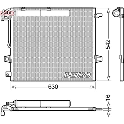 Condensator, airconditioning DENSO DCN17057