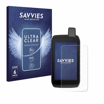 Savvies - Screenprotector voor Garmin Montana 710 - Folie Beschermfolie transparant 6 Stuks