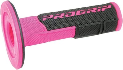 Handgrepen Motorfiets - Motor Handvatten - Comfortabel Rijden - Dubbele Kleur - 22/25 mm - Roze Zwart