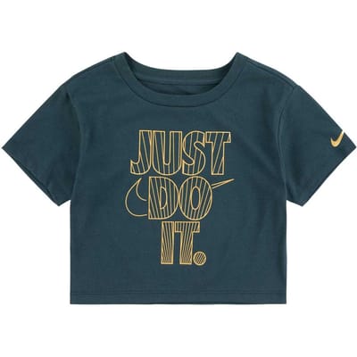 Nike Meisjes Shine Boxy T-Shirt (Groen)