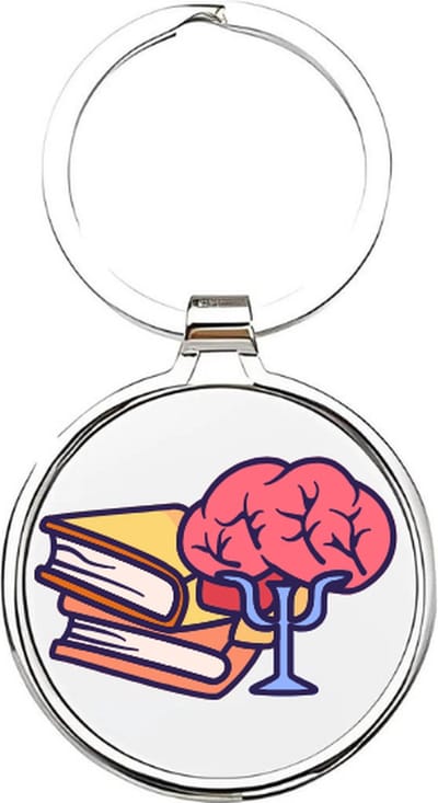 Akyol - psychologen Sleutelhanger - Psycholoog - de beste psycholoog - psychiater - psycholoog - therapie - therapeut - hulpbieder - psychologe - cadeau voor een psycholoog - 4 x 7,5 CM