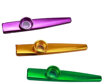 Actie4you® - Kazoo Metaal - Kazoo Fluit in Diverse Kleuren - Muziekinstrumenten voor Kinderen - 3 Stuks - Mix kleur