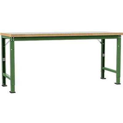 Manuflex werkbank Profi speciaal, tafelblad kunststof, 2000 x 700 mm, resedagroen