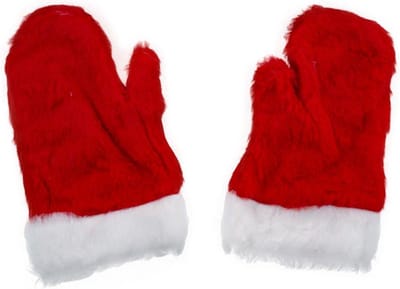 Kerst wanten rood-wit