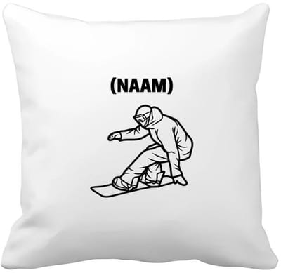 Akyol - snowboard met eigen naam Kussen hoes - Snowboarden - snowboarders - wintersport - 40 bij 40 cm