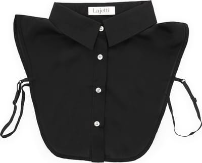 Lajetti - Los Kraagje Puntkraag - Zwart Blouse Kraagje voor Dames