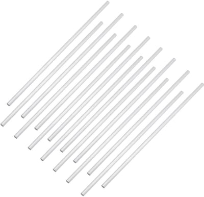 Dailygoods- Aluminium Ronde Staaf 20 Stuks - 6061 Aluminium - 25 cm L x 6 mm D - Metaalbewerking - Doe-het-zelf Handwerk - Duurzaam Materiaal - Metalen Staven