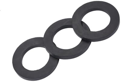 Dailygoods- Sluitringen 12 stuks - Rubber - Afdichtingen - Vervanging voor Kranen/Douchekop - Buitendiameter 30 mm - Binnendiameter 20 mm - Afdichtingsringen