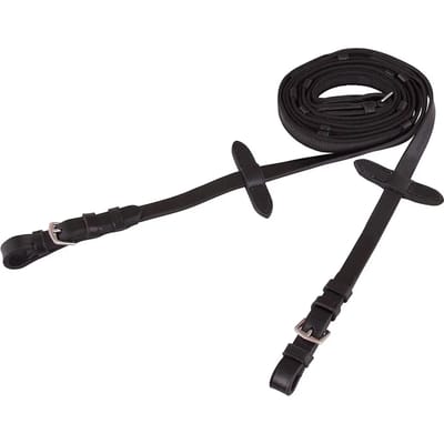 Premiere Teugel linnen antislip 19mm Black - Full | Teugels paard