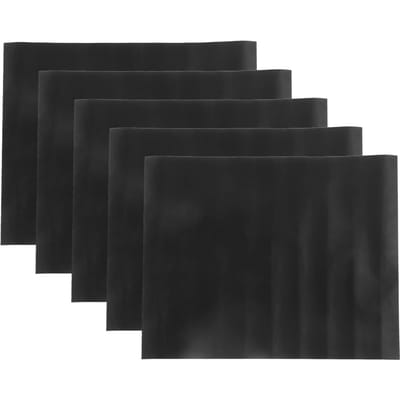 5 Stuks Verdikt Anti-aanbak Barbecue Grillmat BBQ Grillmat Draagbaar Buiten Picknick Kookgereedschap black