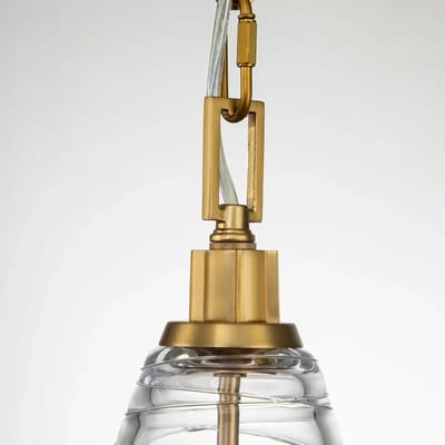 Feiss LED Hanglamp Elmore | 1X E27 Max 60W | Dimbaar | Burnished Brass