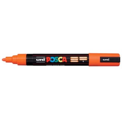 Posca marker met conische punt schrijfdikte medium donkeroranje