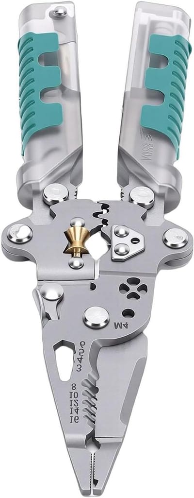 Multifunctionele Draadstriptang - Elektrisch Gereedschap - Elektrisch Werk - 12-in-1 Functies - 0.8-2.6 mm - Zwart