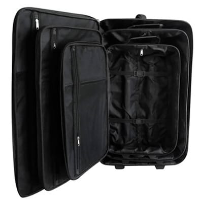 vidaXL - Reisbagage - set - zwart - 5-delig