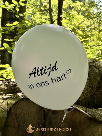 Afscheid & Troost Uitvaartballonnen - Herdenken sterfdag & herinnering - AF-SVB110
