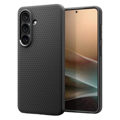 Spigen Liquid Air Hoesje Geschikt voor Samsung Galaxy S26 - Back Cover Flexibel TPU Matte Zwart