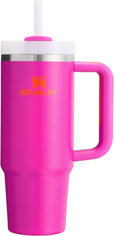 Stanley Quencher H2.0 Flowstate Tumbler 0.89L (Vivid Violet) – Lekvrije Thermosbeker met Rietje & Handvat – Geïsoleerd RVS – BPA-vrij - Drinkfles Waterfles