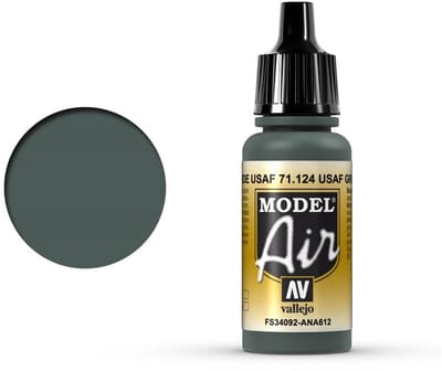 Vallejo Hobbyverf Acrylverf - 71124 Model Air USAF Green - Acryl Verf flesje - 17 ml