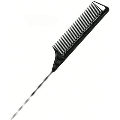 1 pièce Peigne Pointu à Queue pour Coloration Cheveux, Brosse à Cheveux, Peigne, Outils Capillaires, Produits et Accessoires Capillaires pour Salon de Coiffure Beauté Essentiels de Voyage noir