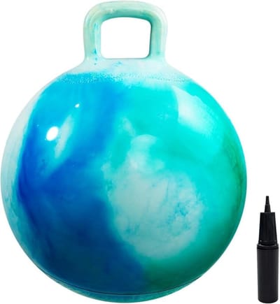 Hopperbal 70 cm met Handvat - Geschikt voor jongeren en volwassenen - Speelgoed voor Tuin, Sport en Training
