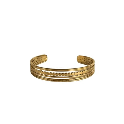Lovelockers® | Armband | Bangle | Goudkleurig | Stainless steel | Schakelarmband | Cadeautje voor haar | Moederdag