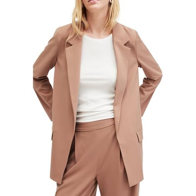 AllSaints Aleida Tri Blazer Fawn Brown Maat: 10 | Blazers Outlet | Dames | Wit