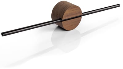 Dailygoods- Handdoekstang Luxe - Wandmontage - Aluminium - Walnoot - Duurzaam - Modern Ontwerp - Handdoekenrek