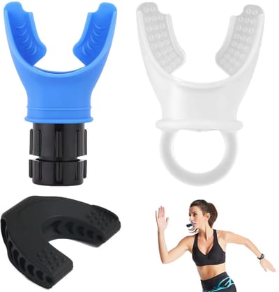 Unyqoos® Instelbare ademhalingstrainer voor sporters met massage en vingeroefenfunctie