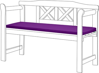 Tuinbank kussen - Bank Meubilair Buiten 2-Zitter Zitkussen - bankkussen voor tuin - zitkussen voor tuinbank - Zachte en Lichtgewicht Waterbestendig Materiaal - 117cm x 39cm x 5cm