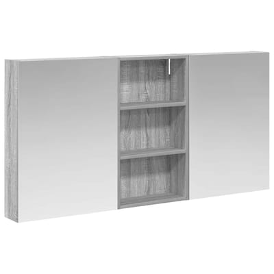 vidaXL - Badkamerkast - set - 3 - st - 140 - x - 14,5 - x - 70 - cm - Bewerkt - hout