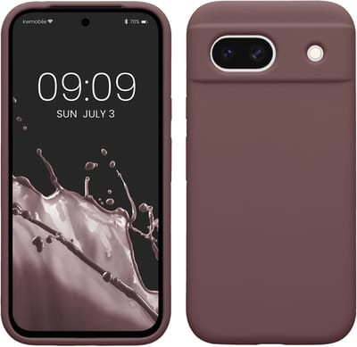 kwmobile telefoonhoesje geschikt voor Google Pixel 8a - Hoesje met siliconen coating - Smartphone case in druivenblauw