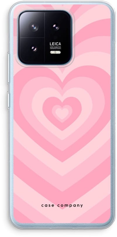 Case Company® - Hoesje geschikt voor Xiaomi 13 Pro hoesje - Hart Roos - Soft Cover Telefoonhoesje - Bescherming aan alle Kanten en Schermrand