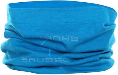 Brubeck | Seamless Nekwarmer/Sjaal/Bandana/Hoofddoek met Merino Wol - Lichtblauw -S/M