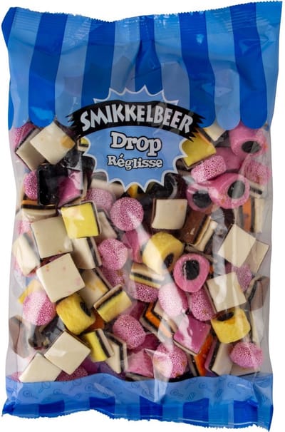 Smikkelbeer - Engelse Drop - 1 Kilo - Grote XL Zak - Grootverpakking - Snoep - Zoetwaren - Cadeau - Snoepliefhebber