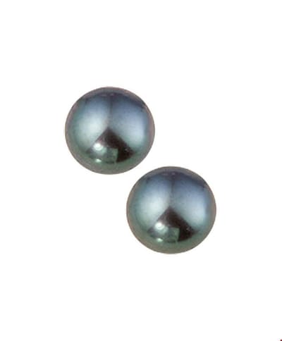 TFT Oorknoppen Oxid Parel Zilver Gerhodineerd Glanzend 6mm
