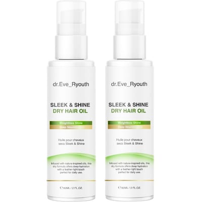 2 x Sleek & Shine Droge Haarolie 60 ml