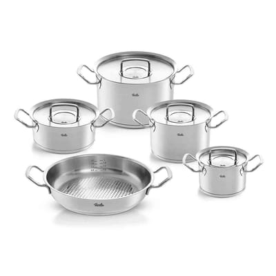 Fissler Original Profi Collection® - 5-delige Pannenset met Serveerpan - RVS