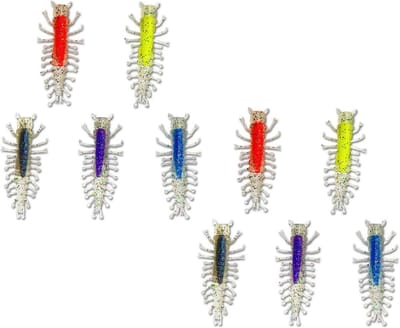 Zachte Vis Aas - Kleurrijke Lures - Vissen Vangen - Langzaam Zinkend - 10 Stuks - Multi Color