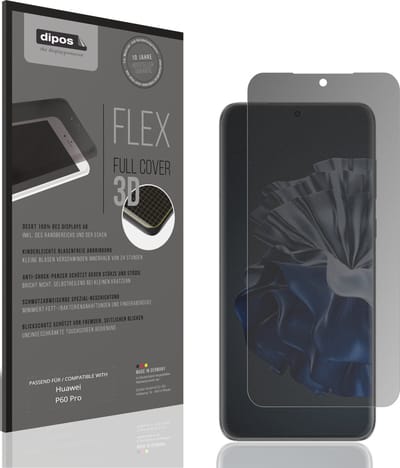 dipos FLEX – Matte Privacy Screenprotector geschikt voor Huawei P60 Pro | Volledige Schermbescherming | Case-Friendly