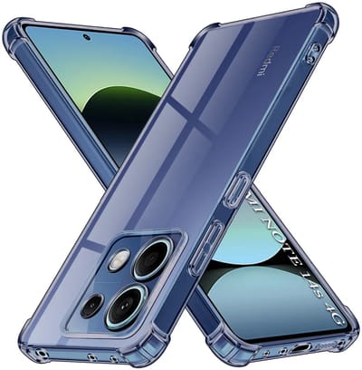 Hoesje geschikt voor Xiaomi Redmi Note 14S - Techsuit Shockproof Silicone Back Cover - Zwart